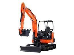 Excavator Kubota KX033 W/ Angle Blade